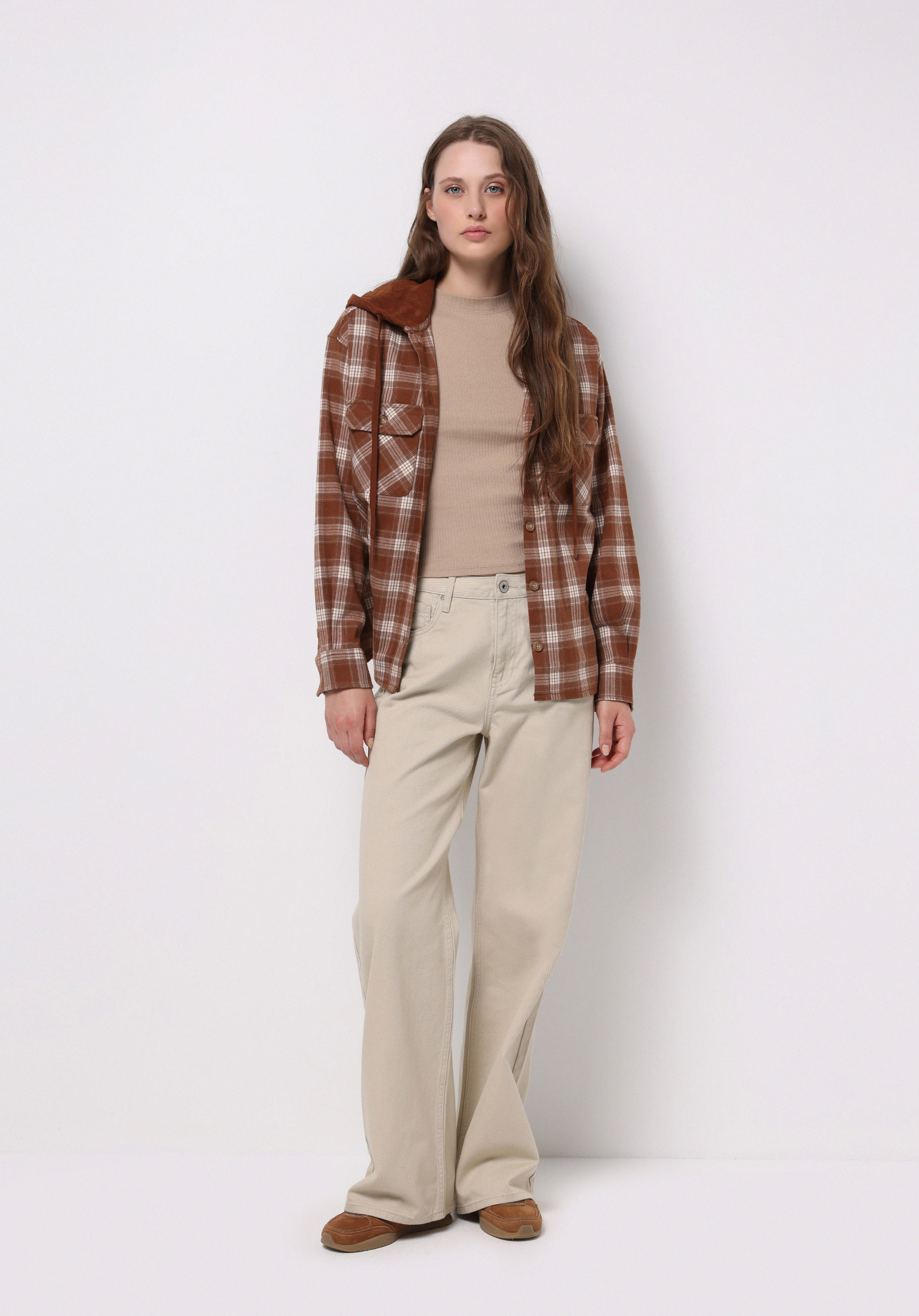 اعرض التفاصيل لـ بيج للنساء قميص  كم طويل