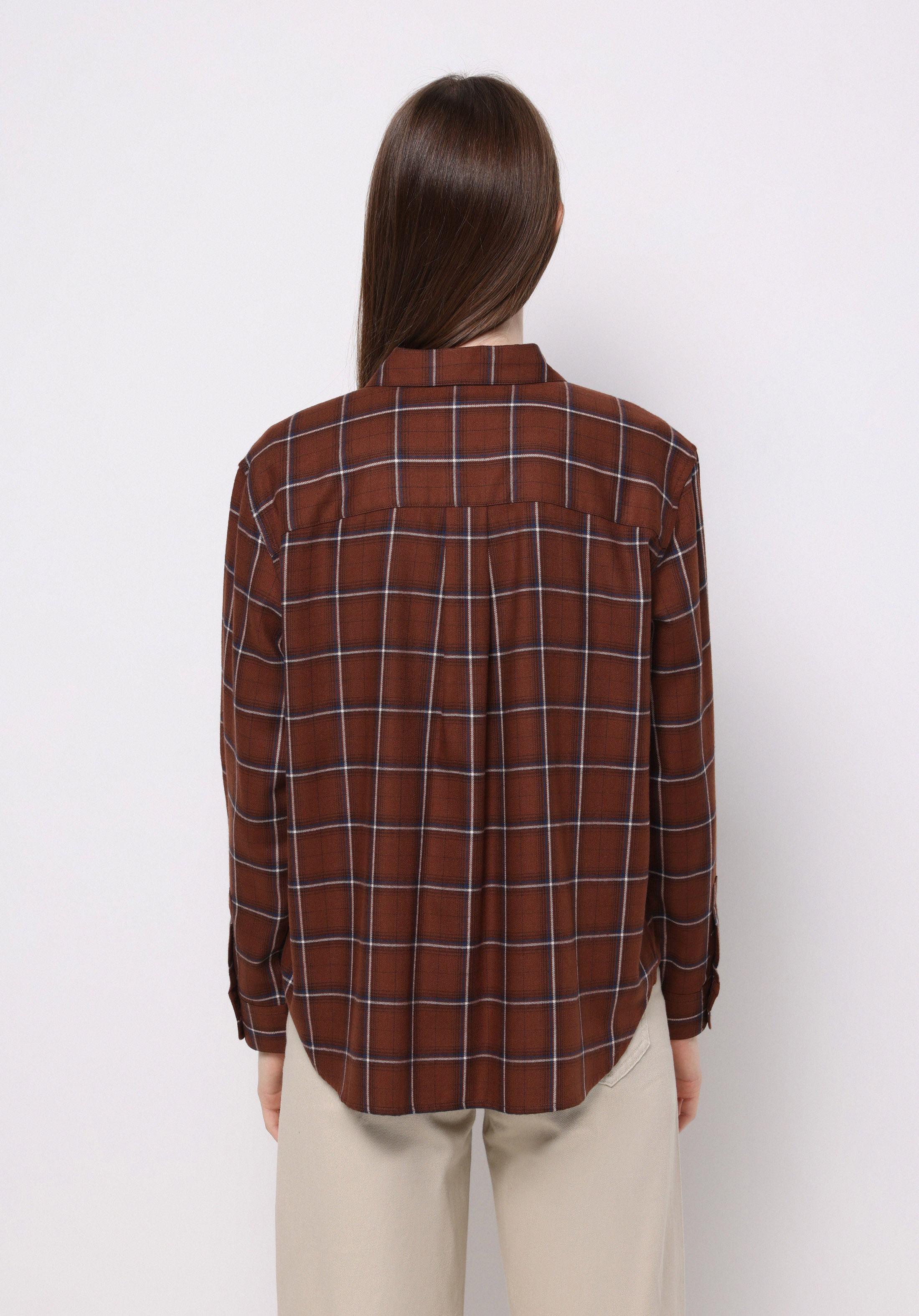 اعرض التفاصيل لـ بني للنساء قميص  كم طويل