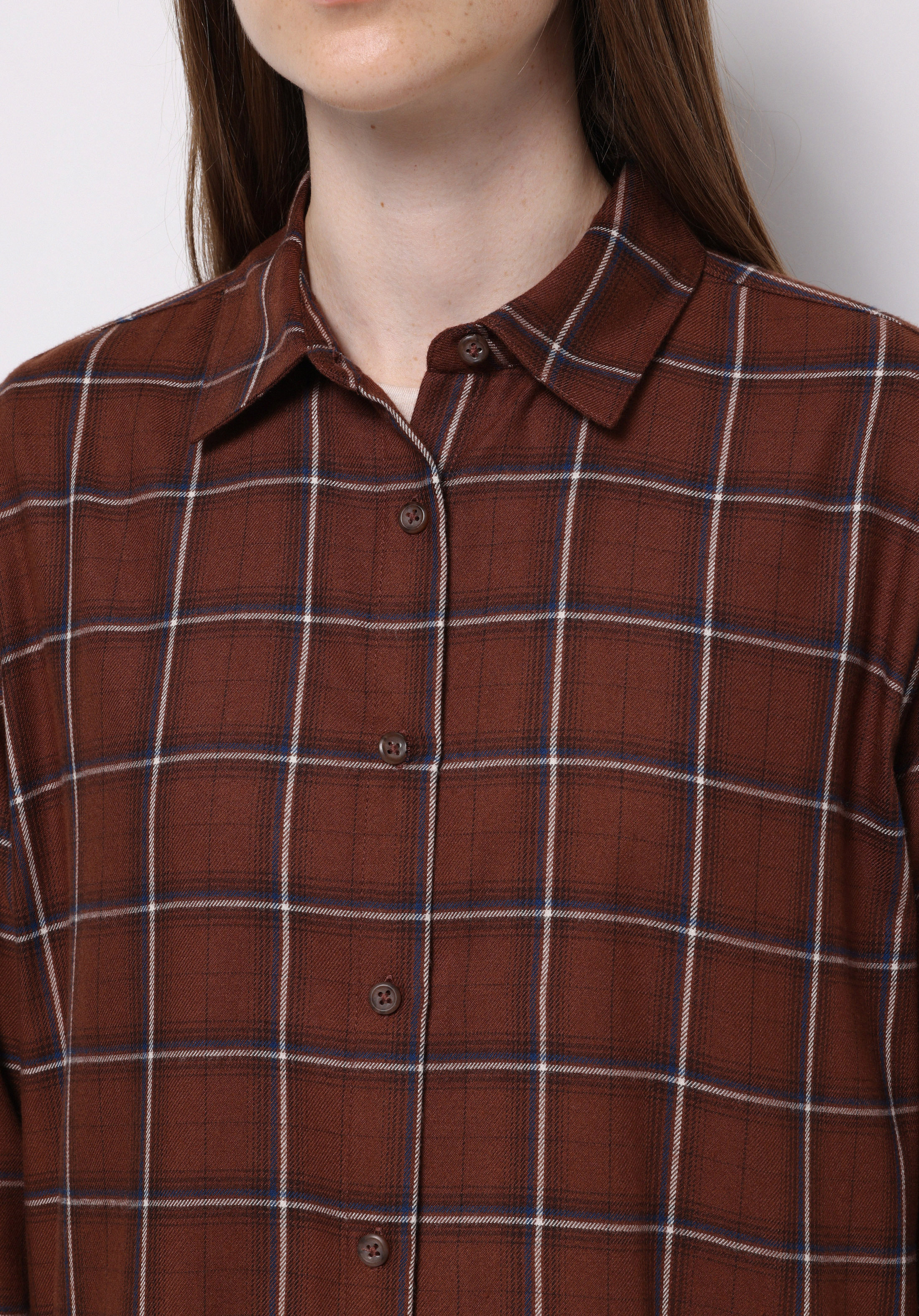 اعرض التفاصيل لـ بني للنساء قميص  كم طويل