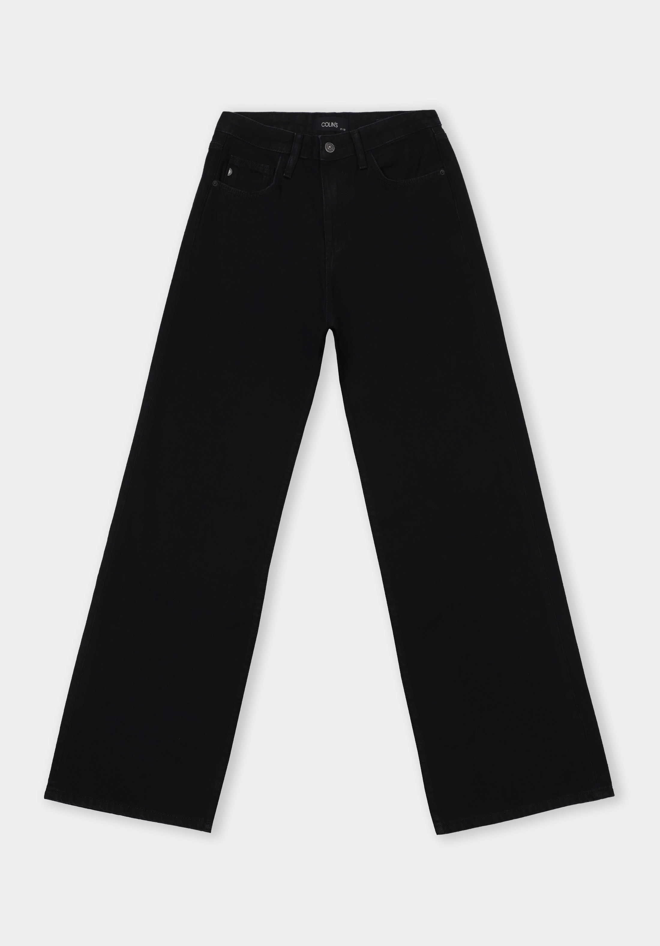 اعرض التفاصيل لـ   خصر عالي ساق واسعة جينز نسائي جينز