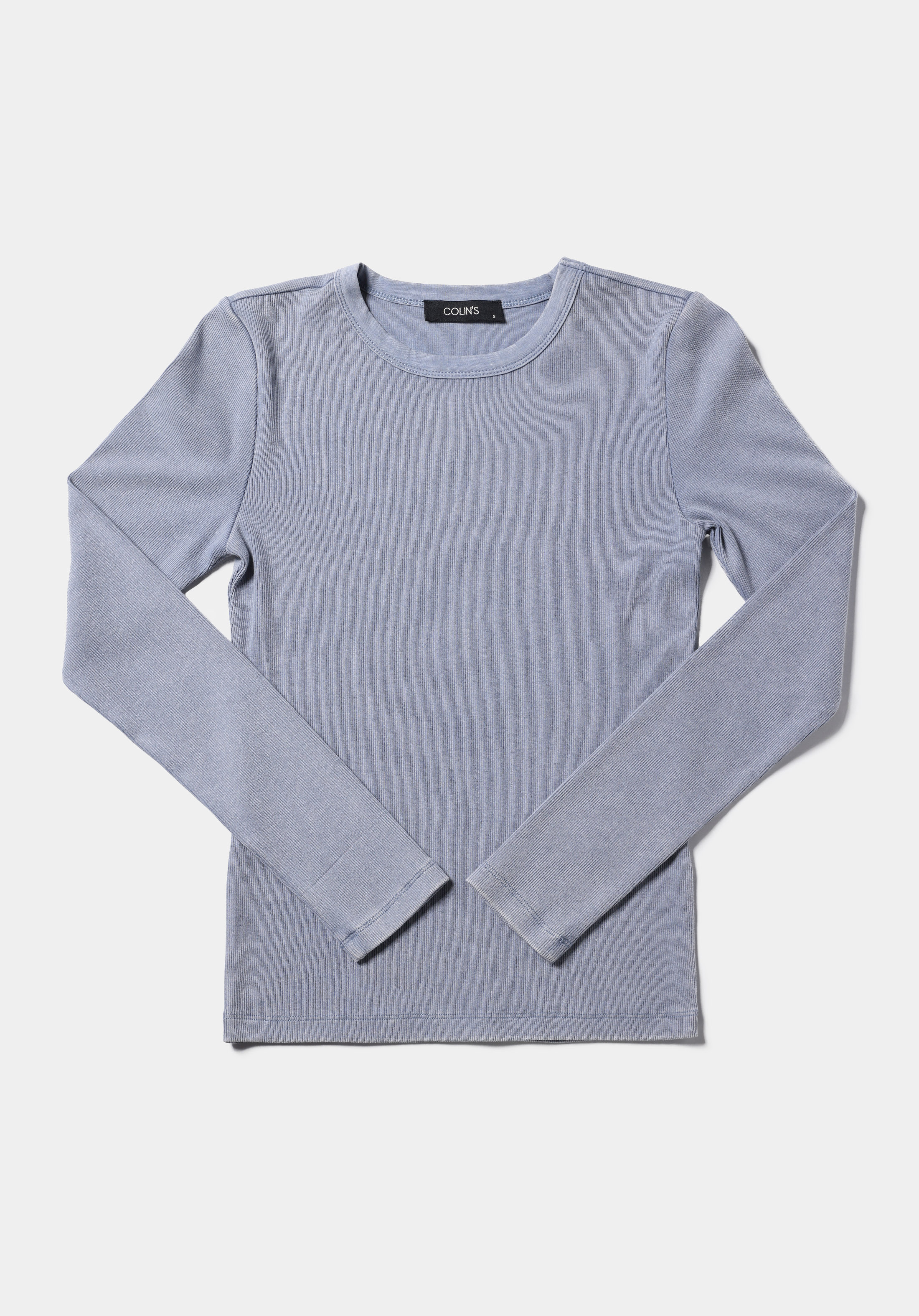 اعرض التفاصيل لـ أزرق للنساء تي شيرت كم طويل