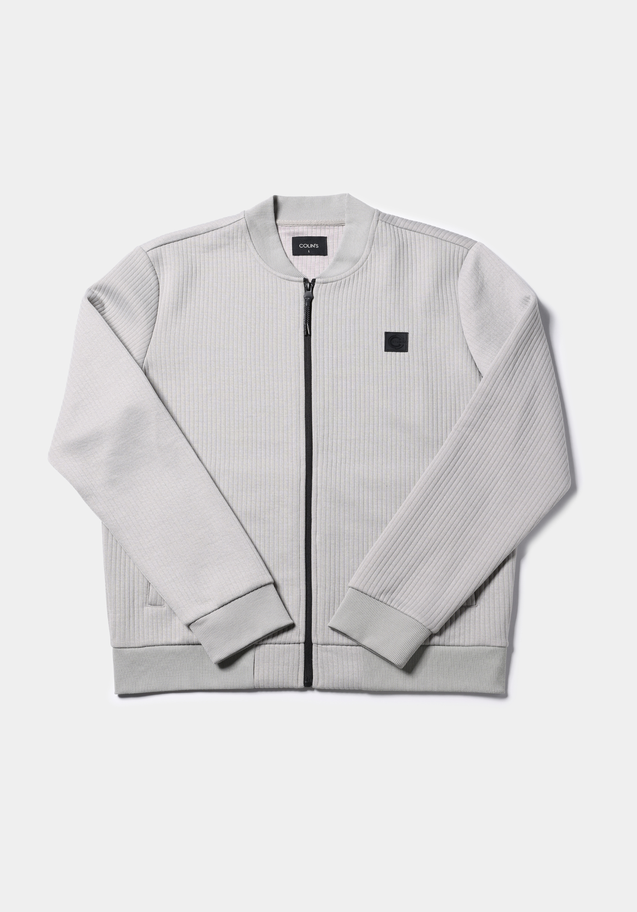 اعرض التفاصيل لـ رمادي للرجال جاكيت سترة