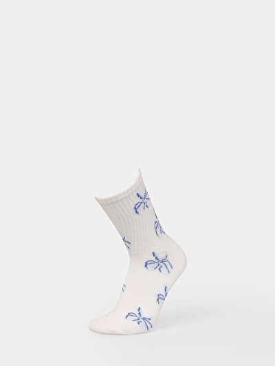 صورة من أبيض للنساء جوارب