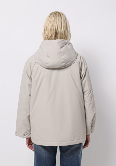 اعرض التفاصيل لـ أبيض للنساء معطف المطر