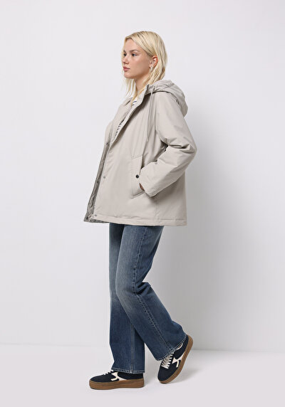 اعرض التفاصيل لـ أبيض للنساء معطف المطر