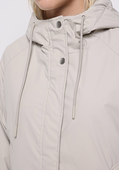 اعرض التفاصيل لـ أبيض للنساء معطف المطر