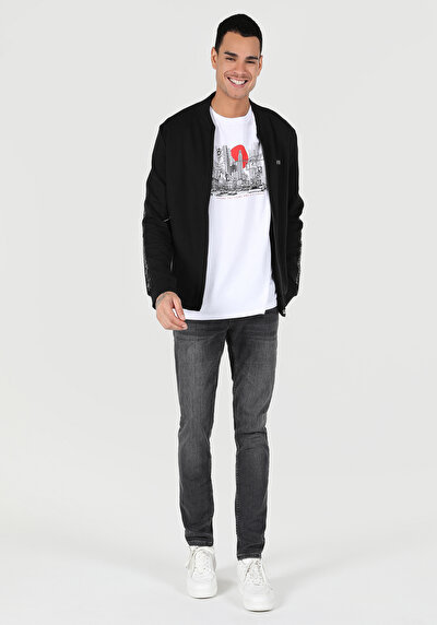 صورة من أسود للرجال جاكيت سترة