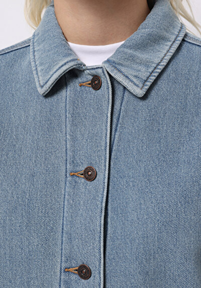 اعرض التفاصيل لـ أزرق للنساء جاكيت سترة