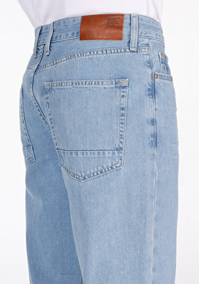 اعرض التفاصيل لـ جينز نيلي رجالي فضفاض مستقيم