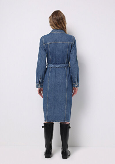 اعرض التفاصيل لـ أزرق للنساء فستان