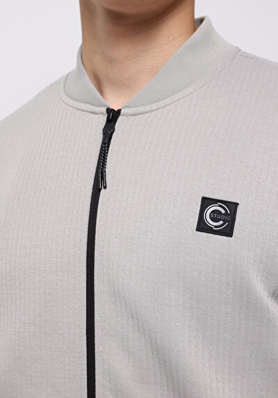 اعرض التفاصيل لـ رمادي للرجال جاكيت سترة