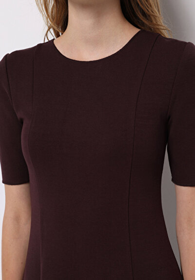 صورة من بوردو للنساء فستان