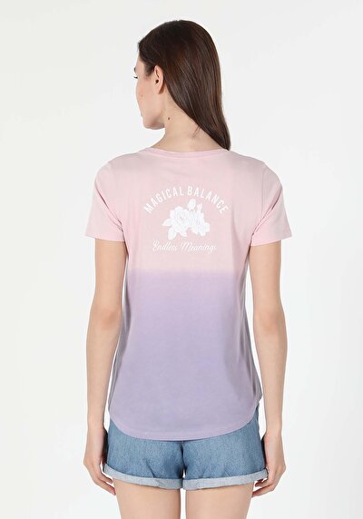 اعرض التفاصيل لـ وردي للنساء تي شيرت بأكمام قصيرة