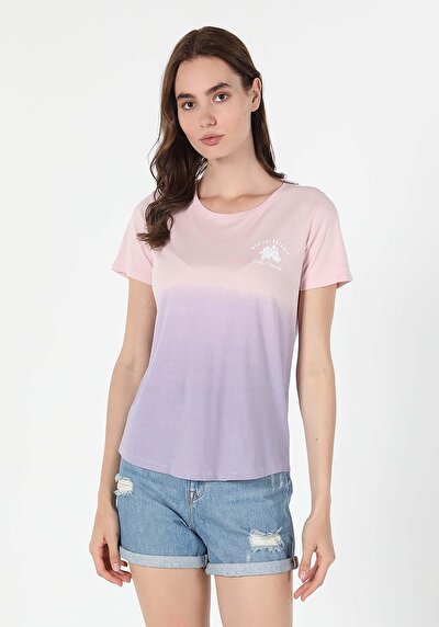 اعرض التفاصيل لـ وردي للنساء تي شيرت بأكمام قصيرة