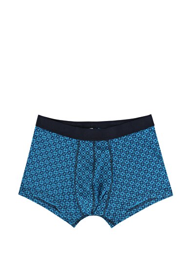 صورة من مودرن فيت مطبوع رجالي أزرق بوكسر