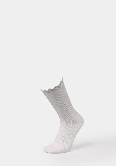 صورة من رمادي للنساء جوارب