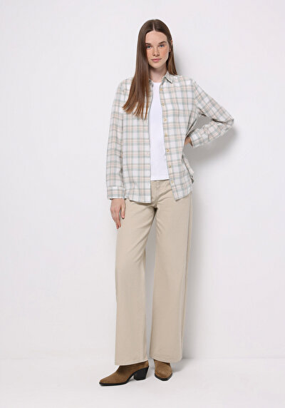 اعرض التفاصيل لـ أخضر للنساء قميص  كم طويل