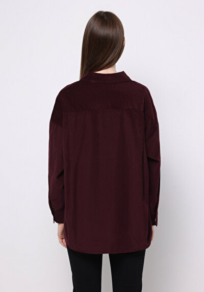 اعرض التفاصيل لـ بوردو للنساء قميص  كم طويل