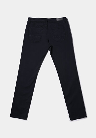 اعرض التفاصيل لـ مستقيم  خصر منخفض مستقيم ساق مستقيمة رجالي أزرق داكن