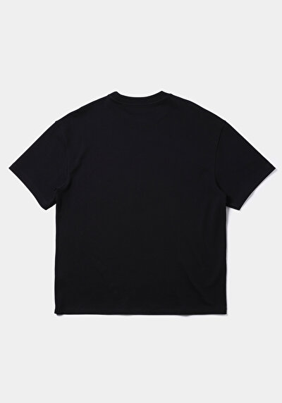 اعرض التفاصيل لـ أسود للرجال تي شيرت بأكمام قصيرة