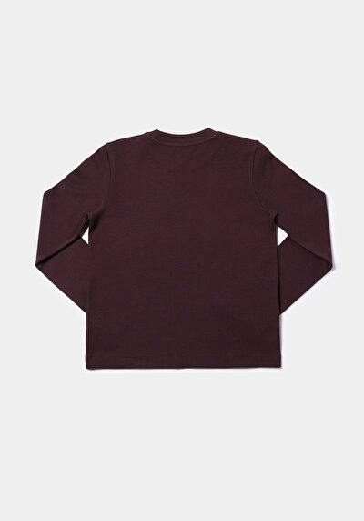 اعرض التفاصيل لـ أرجواني للنساء تي شيرت كم طويل