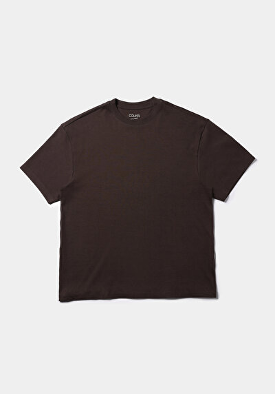 اعرض التفاصيل لـ بني للرجال تي شيرت بأكمام قصيرة