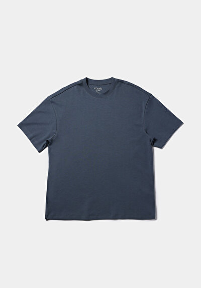 اعرض التفاصيل لـ أزرق للرجال تي شيرت بأكمام قصيرة