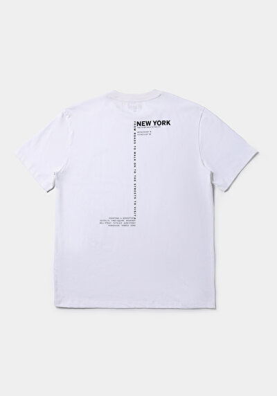 اعرض التفاصيل لـ أبيض للرجال تي شيرت بأكمام قصيرة