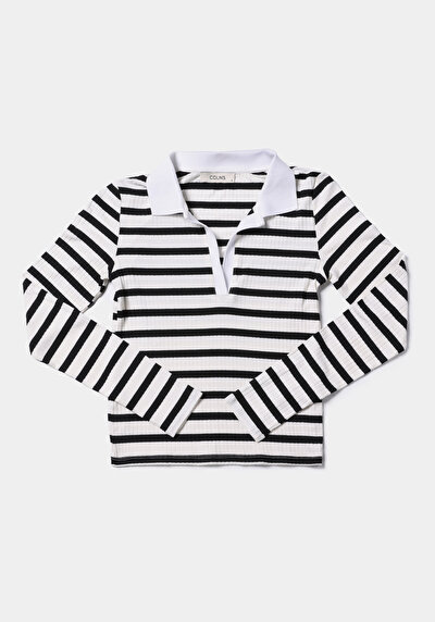 اعرض التفاصيل لـ أسود للنساء بلوزة كم طويل