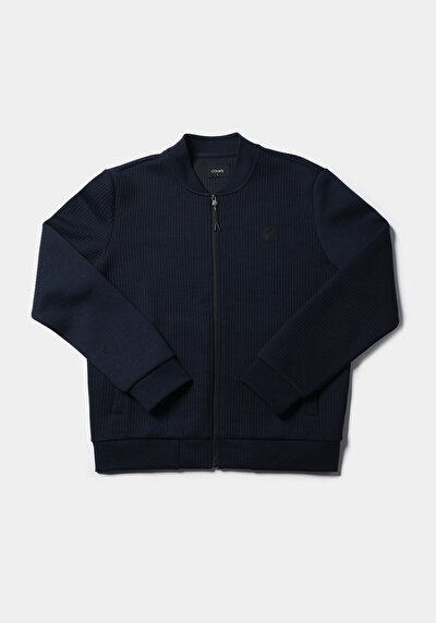 اعرض التفاصيل لـ أزرق بحري للرجال جاكيت سترة