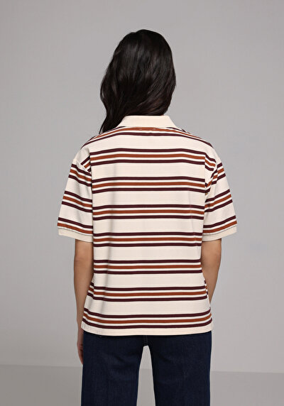 اعرض التفاصيل لـ متعدد الألوان للنساء قميص بولو  كم قصير