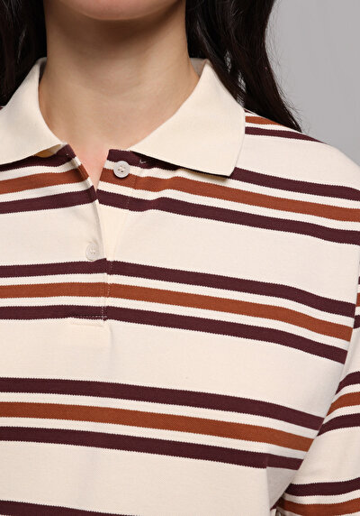 اعرض التفاصيل لـ متعدد الألوان للنساء قميص بولو  كم قصير