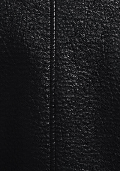 اعرض التفاصيل لـ أسود للرجال جاكيت جلد