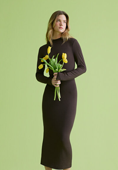 صورة من بني للنساء فستان