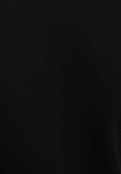 اعرض التفاصيل لـ ضيق قصة رقبة مستديرة مستقيم نسائي أسود كم قصير تي شيرت