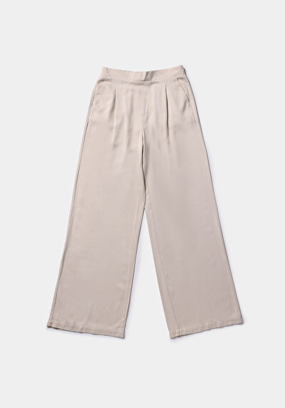 اعرض التفاصيل لـ Straigt  خصر منخفض مستقيم الساق نسائية بيج