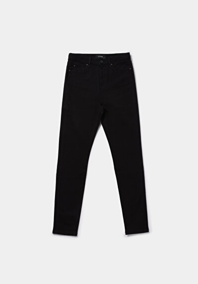 اعرض التفاصيل لـ   رفع الخصر ساق ضيقة نسائي جينز أسود