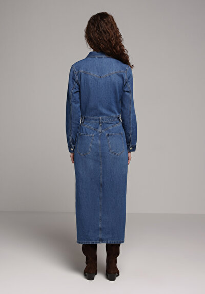 اعرض التفاصيل لـ أزرق للنساء فستان