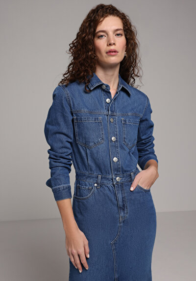 اعرض التفاصيل لـ أزرق للنساء فستان