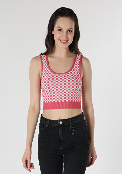 صورة من سليم فيت بلوزة دبابة للنساء باللون الوردي