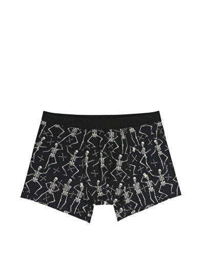 صورة من مودرن فيت مطبوع رجالي أسود بوكسر