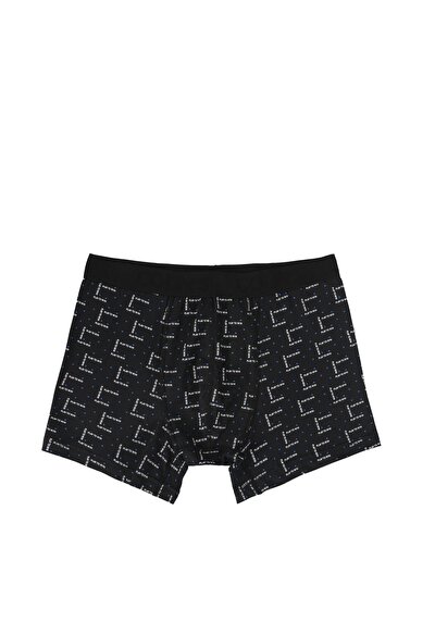 صورة من مودرن فيت مطبوع رجالي أسود بوكسر