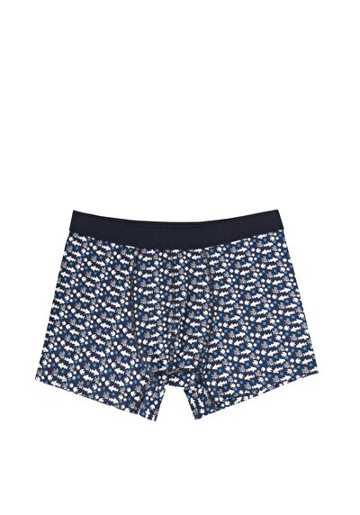 صورة من مودرن  المطبوعة رجالي الأزرق الداكن الملاكم