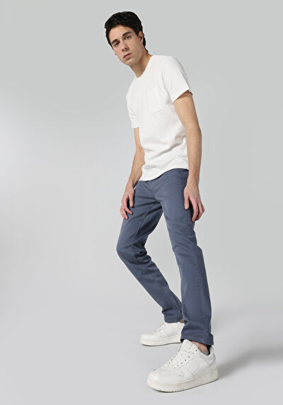 صورة من   رقبة مستديرة جاكار رجالي أبيض كم قصير تي شيرت