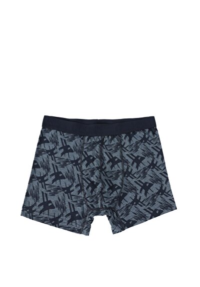 صورة من مودرن فيت رجالي أزرق داكن بوكسر