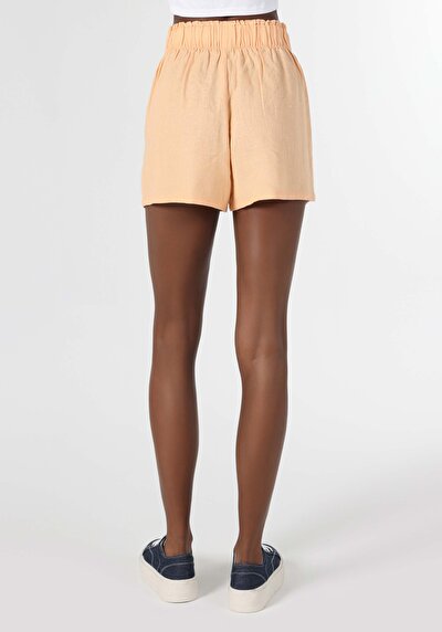 اعرض التفاصيل لـ   خصر منخفض شورت برتقالي نسائي