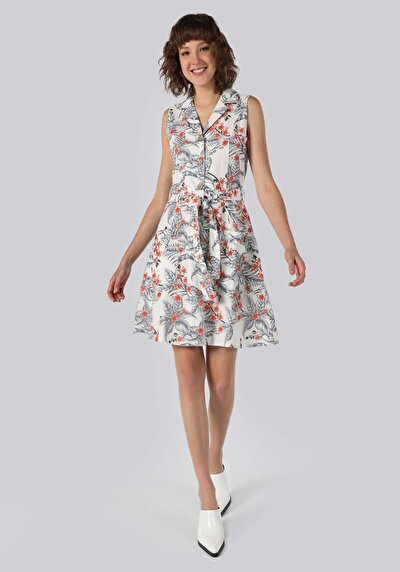 صورة من متعدد الألوان للنساء فستان