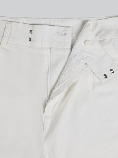 اعرض التفاصيل لـ عادي بقصة رفع الخصر ساق واسعة نسائي بنطلون أبيض