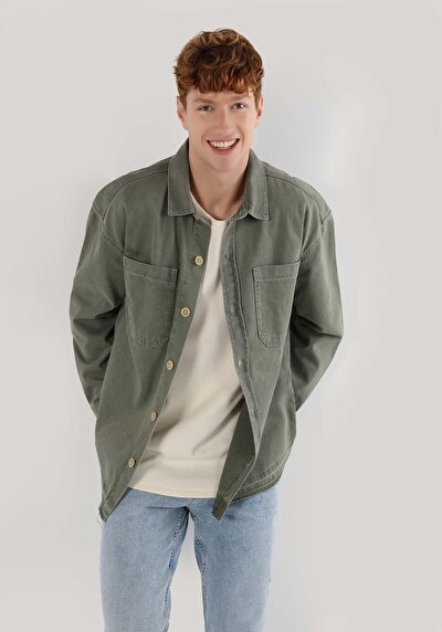 اعرض التفاصيل لـ أزرق للرجال قميص  كم طويل