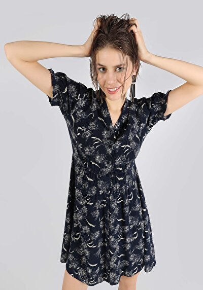 اعرض التفاصيل لـ أزرق بحري للنساء فستان